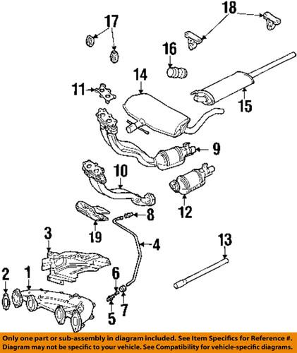 Volkswagen oem 1j0253115j exhaust pipe to manifold gasket