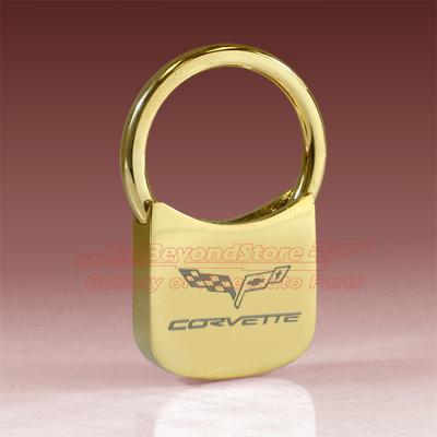 Corvette c6 gold plated key chain, keychain, key ring, + free gift