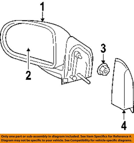 Jeep oem 5115042ag outside mirrors-mirror