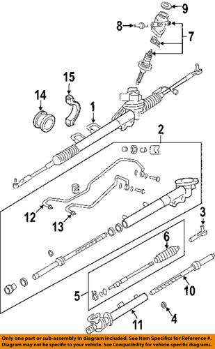 Nissan oem 49001cd005 rack & pinion complete unit