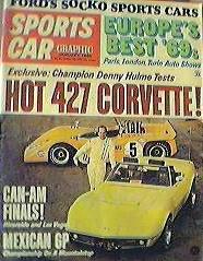 Sportscar graphic simca 1204 gls  427 corvette 1969 performance buyer's guide