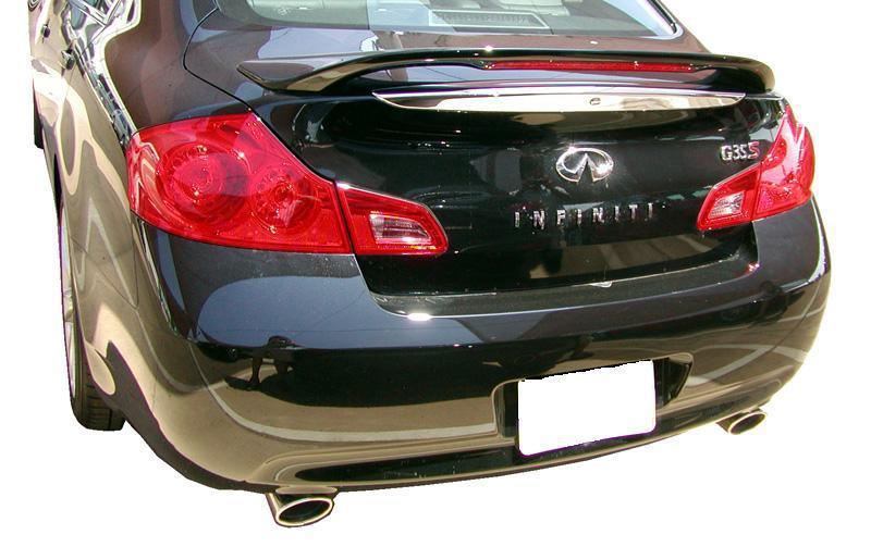 Primer unpainted 07-10 infiniti g35 sedan 4dr factory spoiler