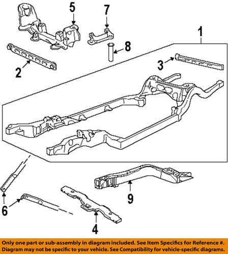 Ford oem 3w1z5019aa frame-front cross member