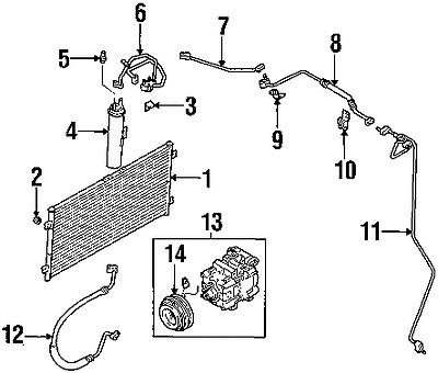 Kia 1k52y61463b genuine oem factory original discharge hose