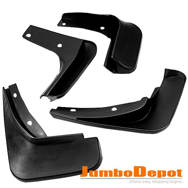 Tire mud flap splash guards mudguard black for 2011-2012 mk6 jetta warranty x 4