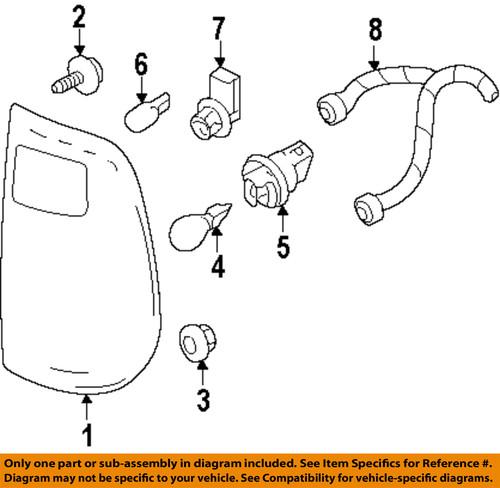 Ford oem n808955s439 combination lamps tail light-rear-tail lamp assembly screw