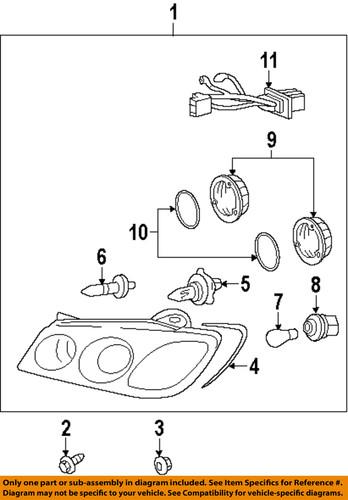 Hyundai oem 921023l050 headlight-headlamp assembly