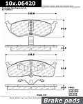 Centric parts 105.06420 front super premium ceramic pads