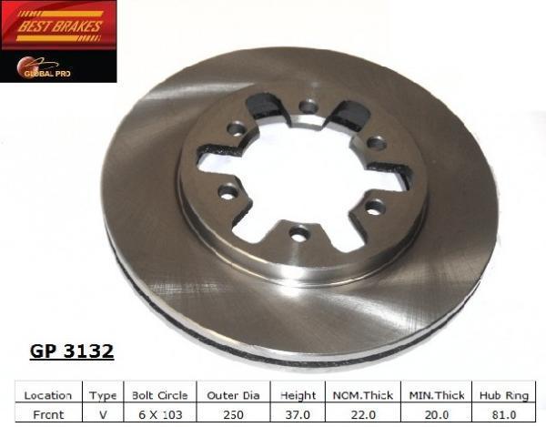 Best brakes gp3132 front brake rotor