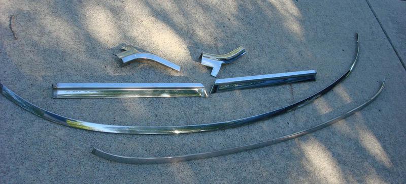 1964 1965 plymouth dodge windshield trim coronet fury belvedere nice !