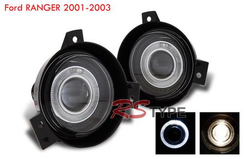 2001 2002 2003 2004  ford ranger halo projector car fog lights lamp 