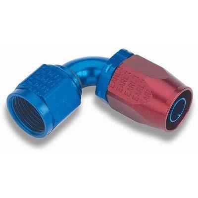 Earl's 309106erl hose end auto-fit 90 deg -6 an hose to female -6 an red/blue ea