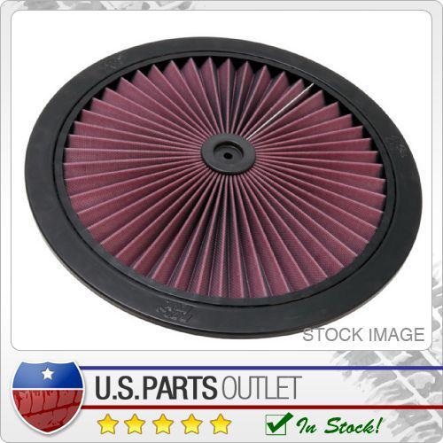 K&n 66-1601 shape: round air filter  top only  dia. 16 in.  black