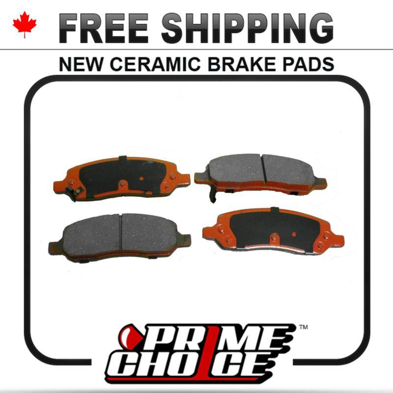 New premium complete set of rear ceramic disc brake pads with shims