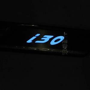 Stainless steel illuminate led door sill scuff plate fit hyundai i30 08-11