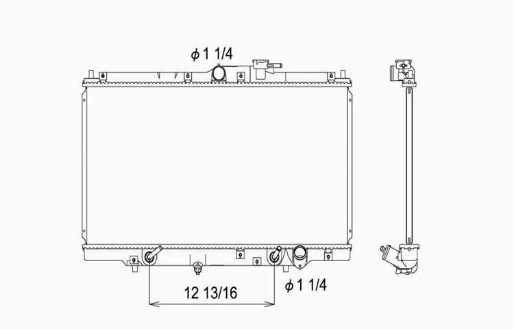Replacement radiator honda accord prelude acura cl automatic / manual 19010p0a51