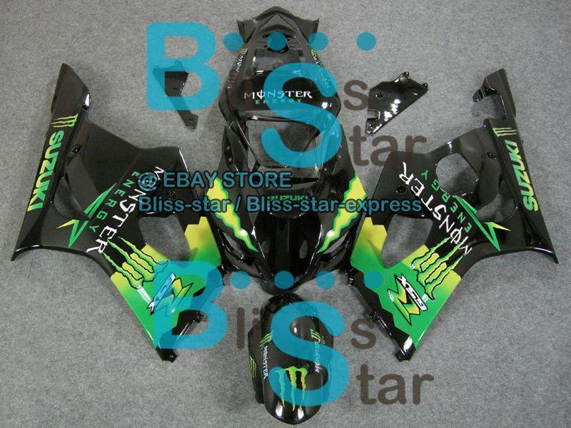 Injection fairing bodywork plastic kit w2 fit gsx-r1000 gsxr1000 2003-2004 39