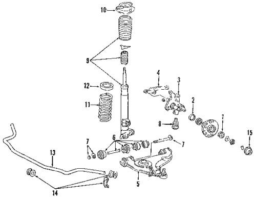 Mercedes-benz 1243330327 genuine oem factory original lower ball joint