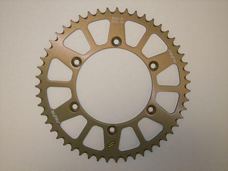 Sunstar sprocket rear 48t 520 aluminum, yamaha, honda, 83-10, xr, yz, yzf, wr