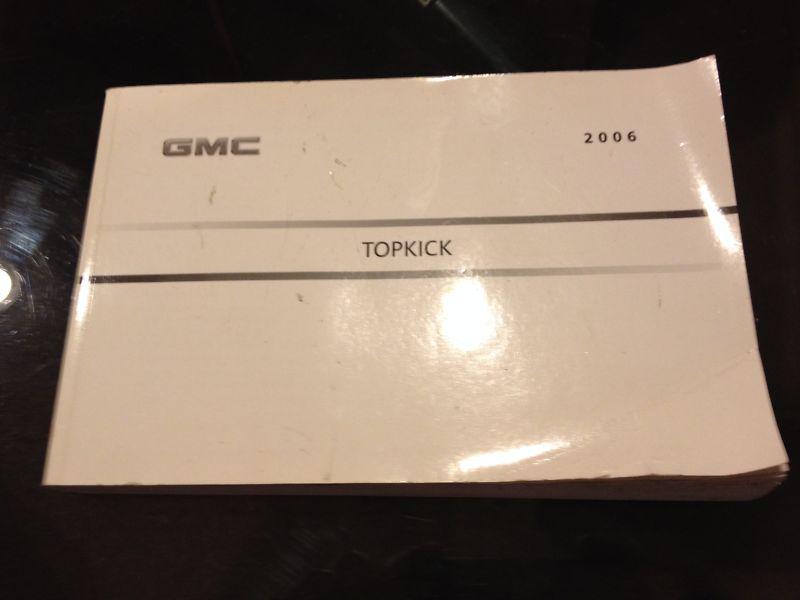 2006 gmc topkick  owners manual