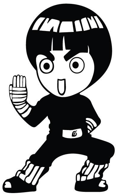 Rock lee sticker cut decal vinyl naruto kungfu anime manga cute funny usa seller