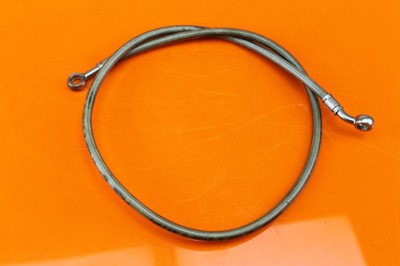 06 - 11 kawasaki zx14 zx14r  rear back brake hose line galfer braided stainless