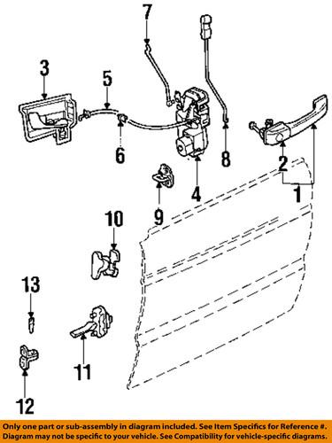 Land rover oem fqj102900 door lock actuator motor/door lock motor