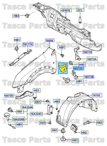 Brand new oem lower rh inner fender reinforcment bracket 2010-2013 ford transit