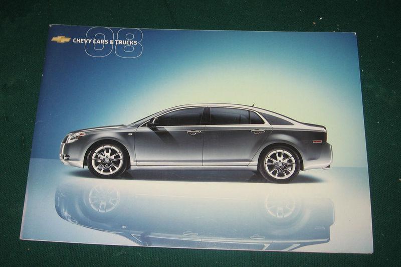 2008 chevrolet full-line brochure; malibu; hhr; corvette; cobalt; silverado' 42p