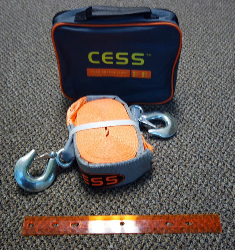 Cess 20ft 11000lb 6m 5ton off road 4x4 4wd  winch snatch tow strap with hooks