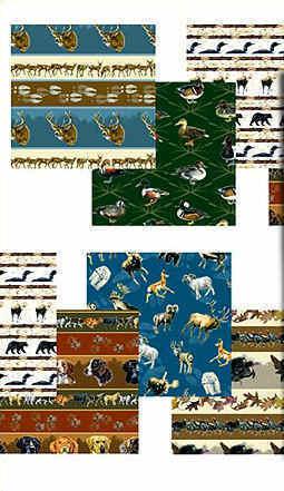 6 piece wildlife design wrapping paper