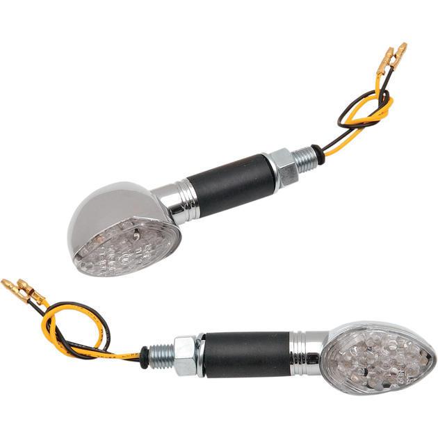 K&s led ultra long stem mini-stalk oval marker light set carbon clear