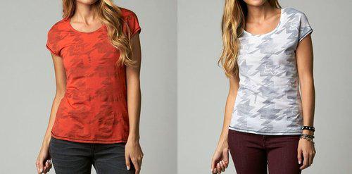 Fox racing womens recede scoop neck t-shirt 2013