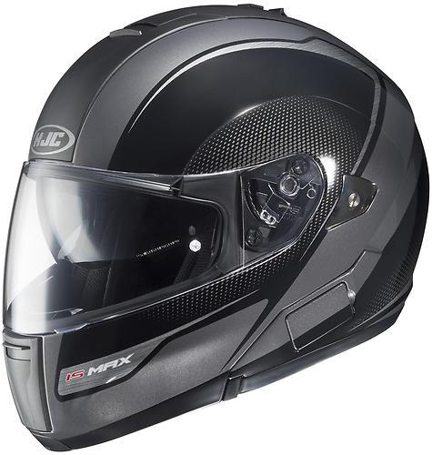 Hjc is-max bt sprint w/ sunshield modular helmet,mc-5/black/matte black,large/lg