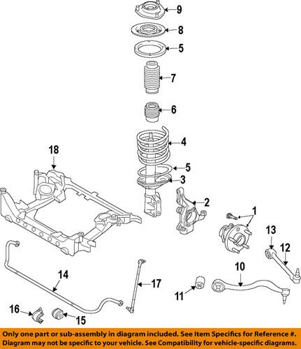 Hyundai oem 54830-2m000 suspension stabilizer bar link kit/sway bar link