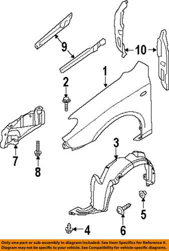 Hyundai oem 291202h050 fender-mud shield