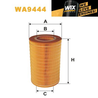 1x wix air filter wa9444 - eqv to fram ca9769