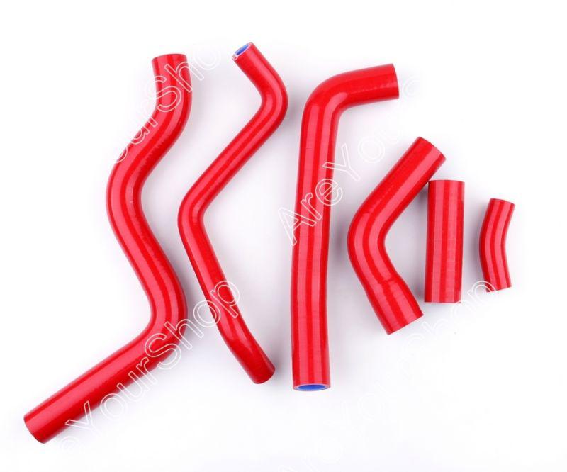 Red kit silicone hose radiator heater yamaha fz6 2003-2011