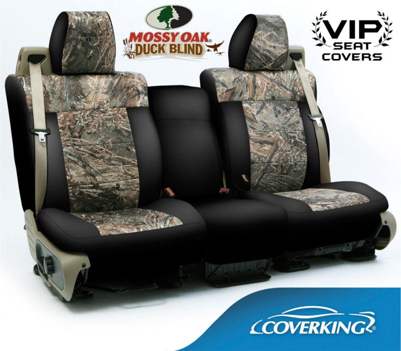 Coverking mossy oak duck blind custom seat covers for plymouth breeze  