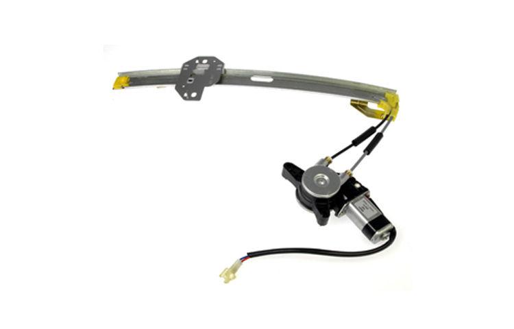 Power rear window regulator motor with warranty pair