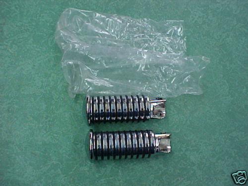 Harley davidson 52-84 chrome rubber ring front pegs new sportster panhead shovel