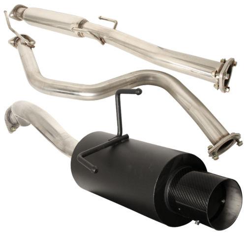 1992-2000 honda civic 2/4dr cat-back exhaust system with carbon fiber tip