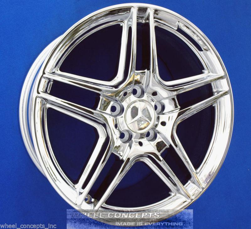 Mercedes e350 e550 sedan 18 inch amg chrome wheel exchange e 350 550 18" rims