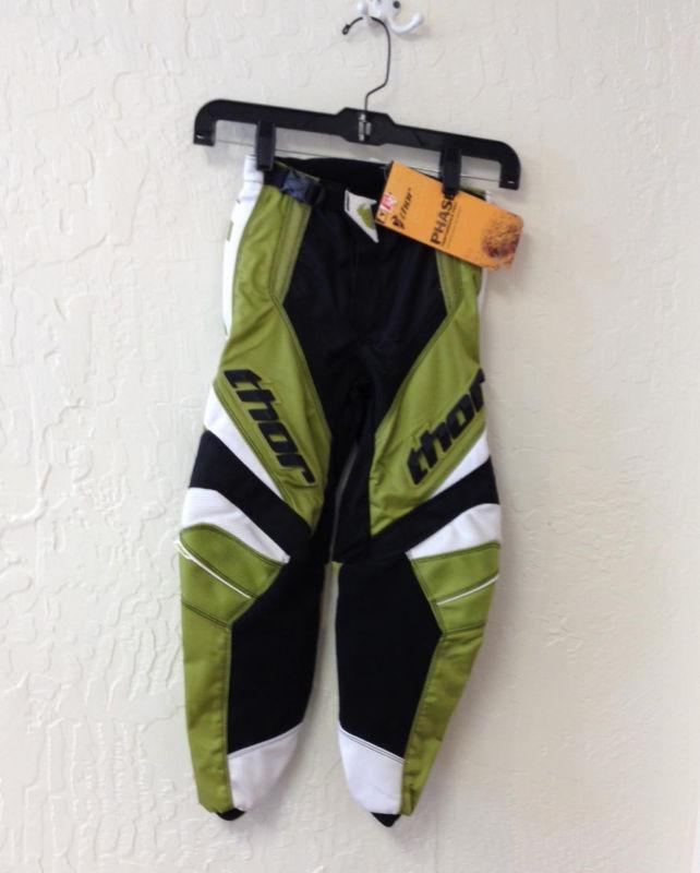 Thor youth phase s8y pants -  assault / olive - size 22