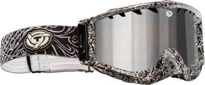 Triple 9 saint goggle smoking gun blackw/ chrome/hd amber lens 37-2302