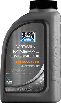 Bel-ray v-twin mineral engine oil 20w-50 1l 96905-bt1