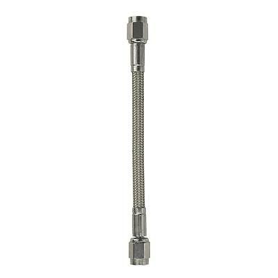 Fragola hose p.t.f.e braided stainless straight 10" -4an female -4an female ea