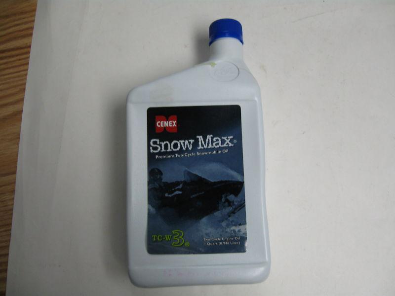 Cenex snow max premium two cycle snowmobile oil tc-w3 1 quart