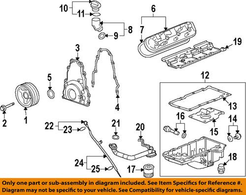 Gm oem 12584922 oil pump gasket/engine oil pump pickup tube gasket