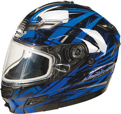 Gmax gm54s modular helmet black/blue/silver m g2544215 tc-2
